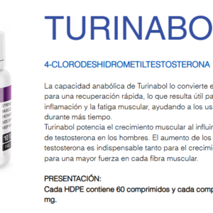 Turinabol 20mg/50 tabletas