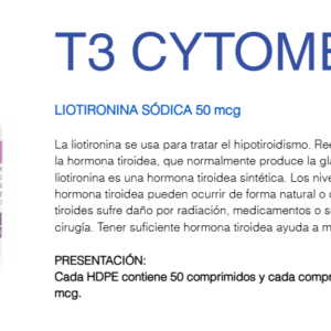 T3 Cytomel 100mg/50 tabletas